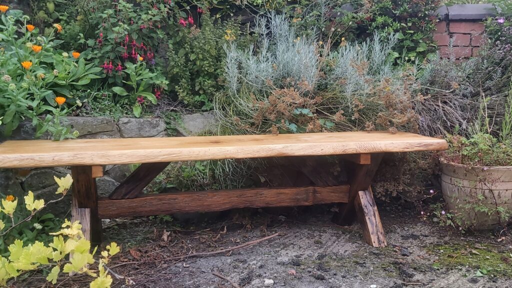 comissioned bespoke memorial bench